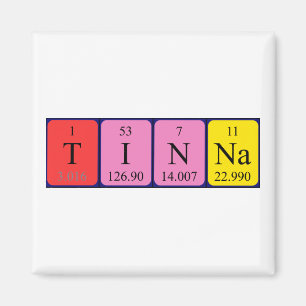 Tinna周期表名磁石 マグネット