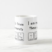 Tinna周期表名mug コーヒーマグカップ (中央)