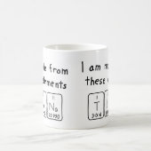 Tinna周期表名mug コーヒーマグカップ (中央)