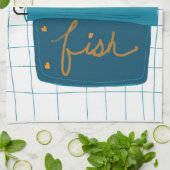 Tinned Fish Kitchen Towel キッチンタオル (折り畳み)