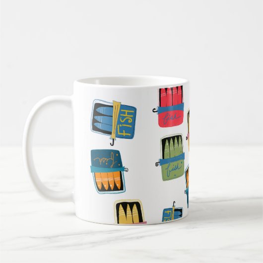 Tinned Fish Mug コーヒーマグカップ (左)