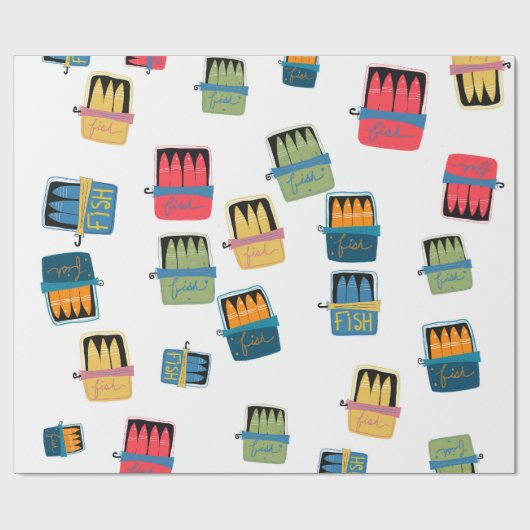 Tinned Fish Wrapping Paper ラッピングペーパー (フラット)