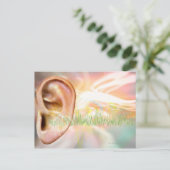 Tinnitus、コンセプチュアルコンピュータアートワーク。 ポストカード (スタンド正面)