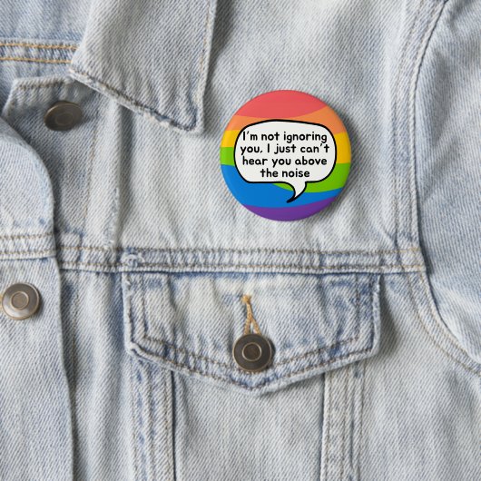 Tinnitus button, I'm not ignoring you above noise 缶バッジ (インサイチュ)