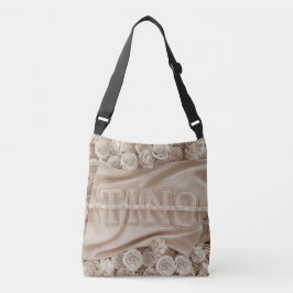 TINO刺繍バラトートバッグ クロスボディバッグ