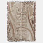 TINO刺繍バラ毛布 スローブランケット (正面縦)