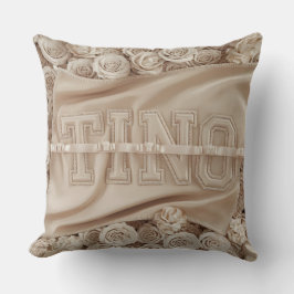 TINO刺繍バラ装飾用クッション クッション