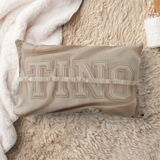 TINO刺繍バラ装飾用クッション ランバークッション (ブランケット)