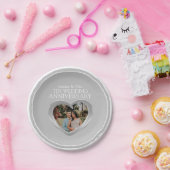 Tin's 結婚 Anniversary写真ハート紙プレート ペーパープレート (パーティー)