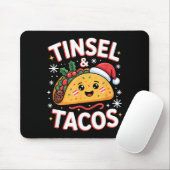 Tinsel And Tacos Cute Christmas Mexican Food Fun  マウスパッド (マウス)