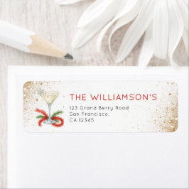 Tinsel and Tinis Christmas Holiday Party ラベル