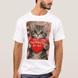 Tinsel "Happy Mother's Day Heart Kitten T-Shirt Tシャツ