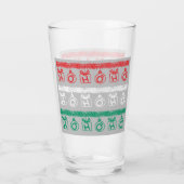 Tinsel HO HO HO （トリカラー） タンブラーグラス (裏面)