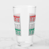 Tinsel HO HO HO （トリカラー） タンブラーグラス (左)