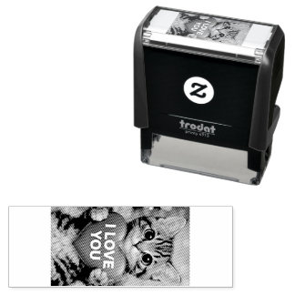 Tinsel rubber stamp "I Love You" セルフインキングスタンプ