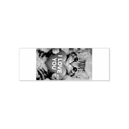 Tinsel rubber stamp "I Love You" セルフインキングスタンプ