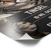 Tinsel the Christmas Kitten フォトプリント (角)