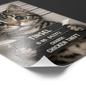 Tinsel the Christmas Kitten フォトプリント (角)