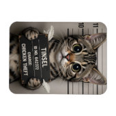 Tinsel the Christmas Kitten マグネット (横)