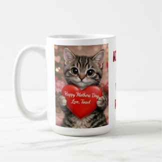 Tinsel the Christmas Kitten HAPPY MOTHERS DAY! Mug コーヒーマグカップ