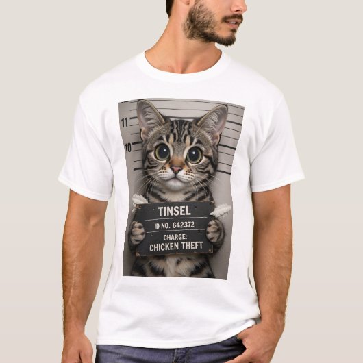 Tinsel the Christmas Kitten T-Shirt Tシャツ (正面)