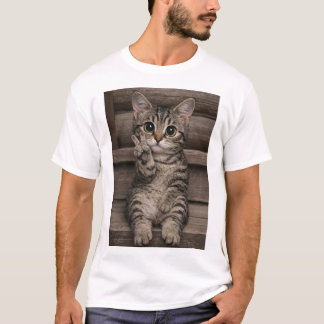Tinsel the Peace Kitten T-Shirt Tシャツ
