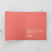 Tinsel Tide Funny Cat Retro Christmas Photo シーズンカード (内部)