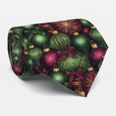 Tinsel Town  - Men's Christmas Custom Necktie ネクタイ (ロール)