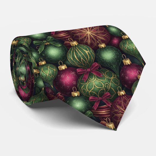 Tinsel Town  - Men's Christmas Custom Necktie ネクタイ (ロール)