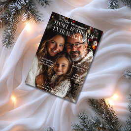 Tinsel & Treets Exvasanza Magazineカバーフォト 招待状