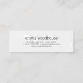 Tintagelの城 スキニー名刺 (裏面)