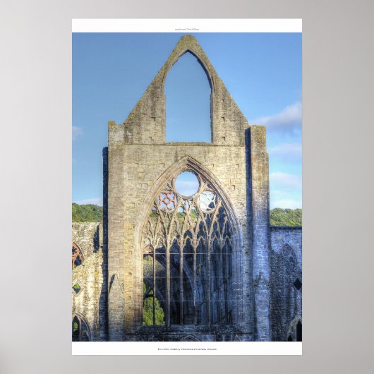 Tintern Abbey VII, Cistercian Monastery Wales ポスター (正面)