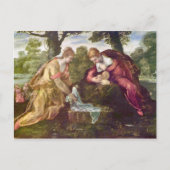 Tintorettoによるモーセの発見 ポストカード (正面)