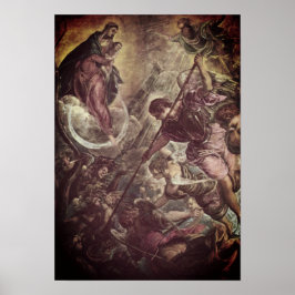 Tintoretto – Archangel Michael Fights Satan ポスター