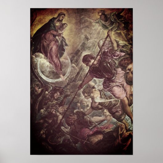 Tintoretto – Archangel Michael Fights Satan ポスター (正面)