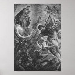 Tintoretto – Kampf des Erzengels Michael mit Satan ポスター