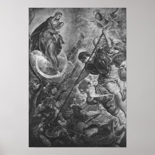 Tintoretto – Kampf des Erzengels Michael mit Satan ポスター (正面)