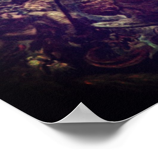 Tintretto – アーチャンエル・マイケルがサタンと戦う ポスター (角)