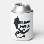 Tintta derramada forma Dragon en negro 2 缶クーラー (缶正面)