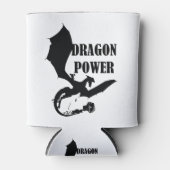 Tintta derramada forma Dragon en negro 2 缶クーラー (正面)