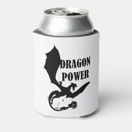 Tintta derramada forma Dragon en negro 2 缶クーラー (缶裏面)