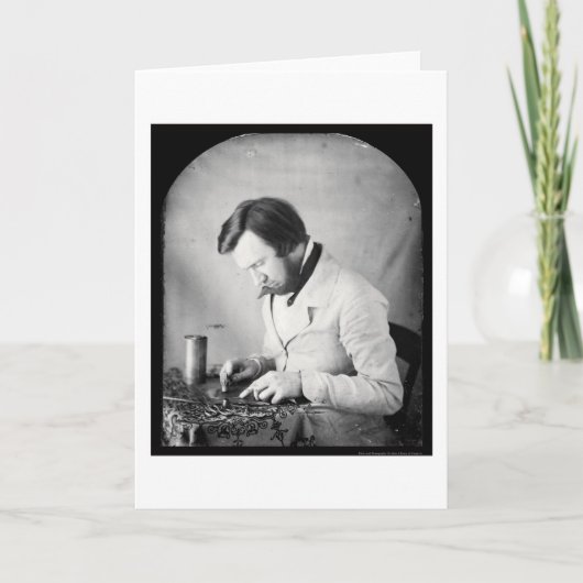 Tinworkerの銀板写真1853年 カード (正面)