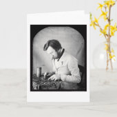 Tinworkerの銀板写真1853年 カード (黄色い花)