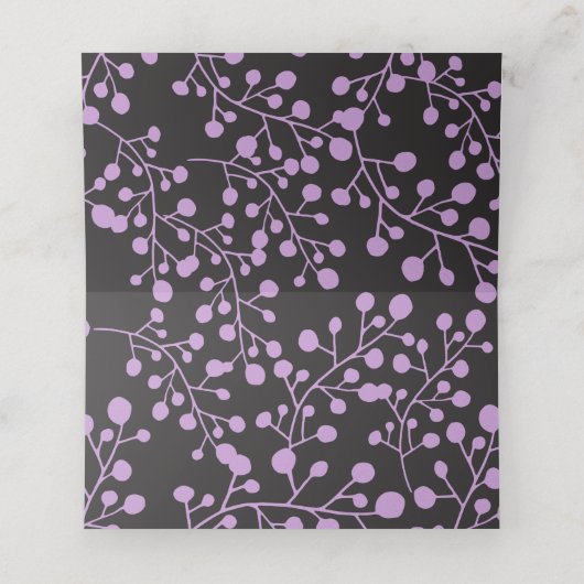 TINYつる植物バルミツワーシーティングテーブルエスコートカード プレイスカード (内部開封)