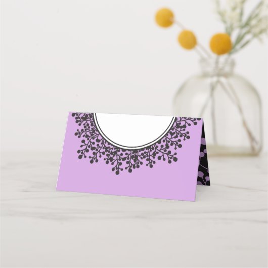 TINYつる植物バルミツワーシーティングテーブルエスコートカード プレイスカード (裏面)