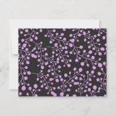 TINYつる植物円形バルミツワー招待状 招待状 (裏面)