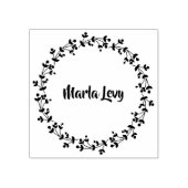 TINYつる植物差出人住所スタンプ ラバースタンプ (インプリント)