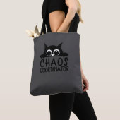 Tiny Agent of Chaos 黒猫トートバッグ トートバッグ (クローズアップ)