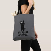 Tiny Agent of Chaos 黒猫トートバッグ トートバッグ (クローズアップ)