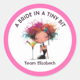 Tiny Bitの花嫁 Team Bride バチェラー・パーティー ラウンドシール